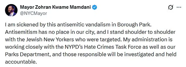 Two Teenagers Charged with Hate Crimes for Antisemitic Vandalism in Gravesend Park, Brooklyn