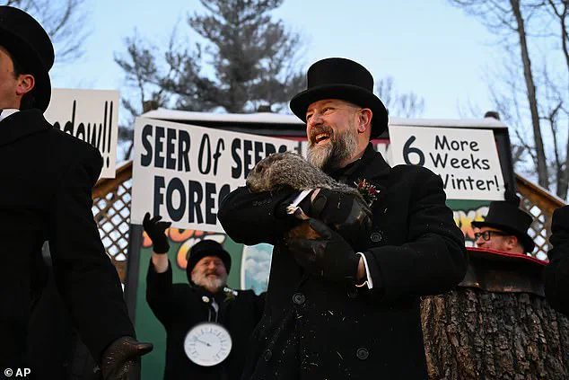 Punxsutawney Phil Sees Shadow, Predicting Six More Weeks of Winter at 139th Annual Groundhog Day Ceremony