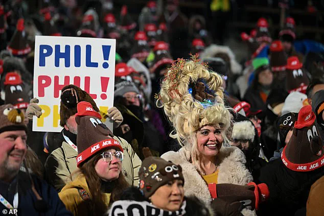Punxsutawney Phil Sees Shadow, Predicting Six More Weeks of Winter at 139th Annual Groundhog Day Ceremony