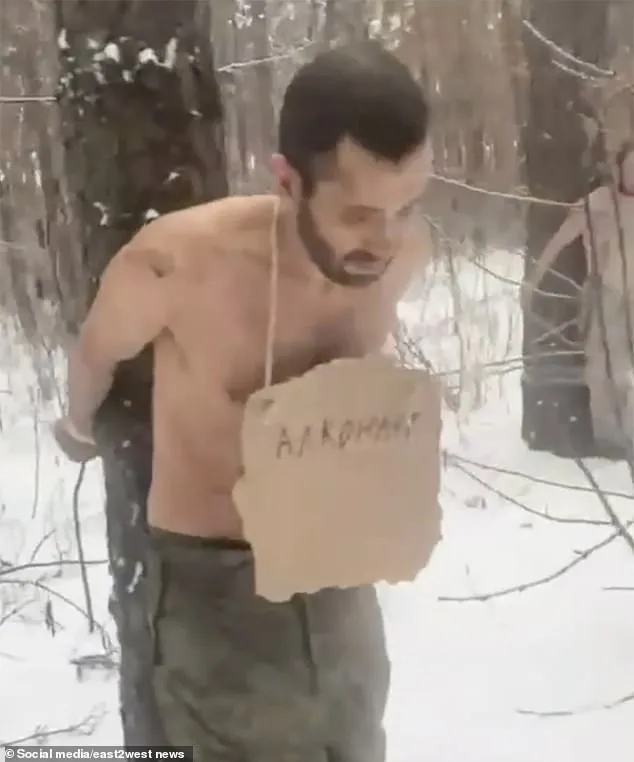 Brutal Retribution: Russian Commander Strips and Punishes Deserters in Ukraine's Frozen Frontlines