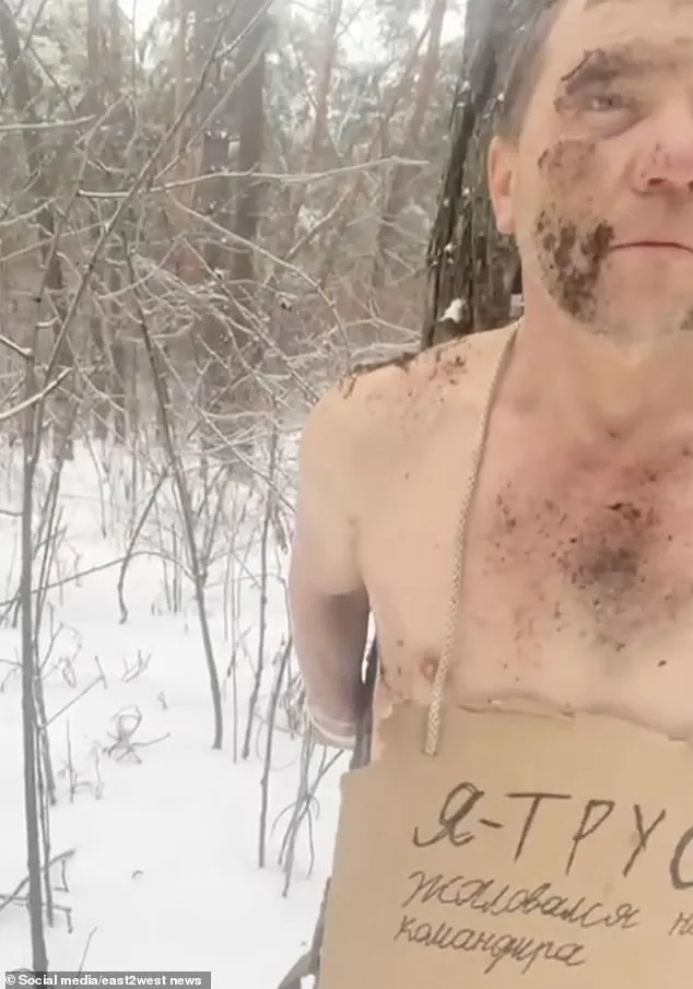 Brutal Retribution: Russian Commander Strips and Punishes Deserters in Ukraine's Frozen Frontlines