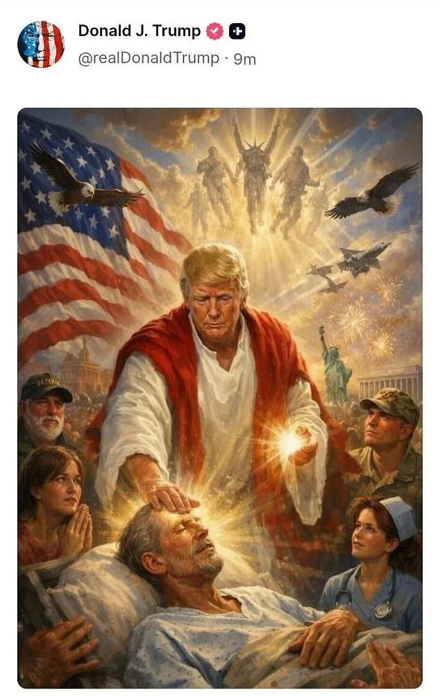 Trump's Jesus Image Sparks Outrage, Fracturing Evangelical Base as Post is Deleted