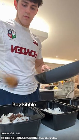 TikTok's 'boy kibble' trend poses deadly food poisoning risks for young men.